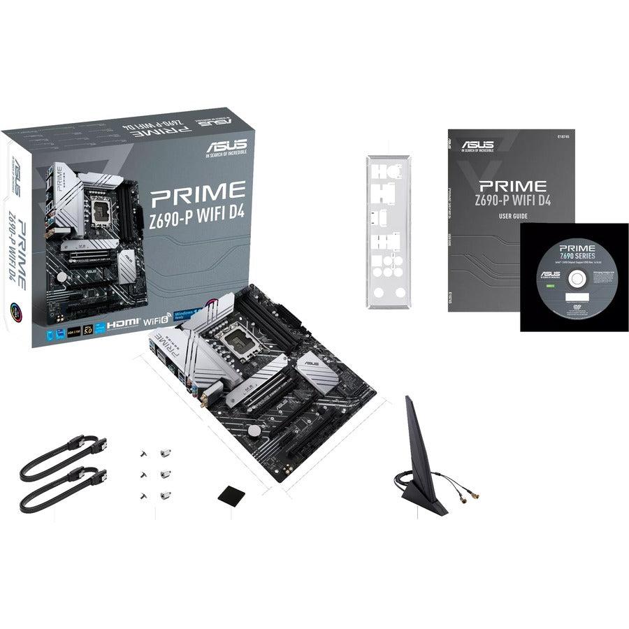 Asus Prime Z690-P Wifi D4 Socket Lga1700/ Intel Z690/ Ddr4/ Wifi & Bluetooth/ Sata3&Usb3.2/ M.2/ Atx Motherboard