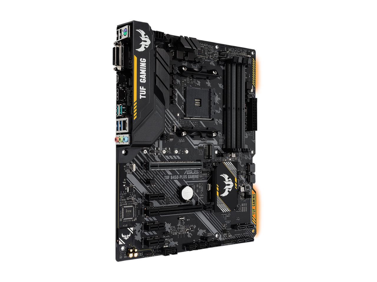 Asus Tuf B450-Plus Gaming Am4 Amd B450 Sata 6Gb/S Usb 3.1 Hdmi Atx Amd Motherboard