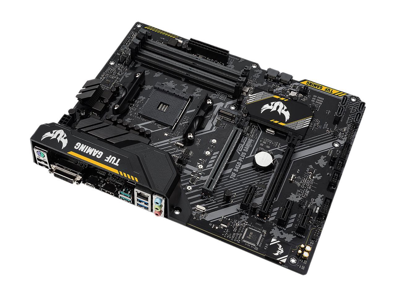 Asus Tuf B450-Plus Gaming Am4 Amd B450 Sata 6Gb/S Usb 3.1 Hdmi Atx Amd Motherboard