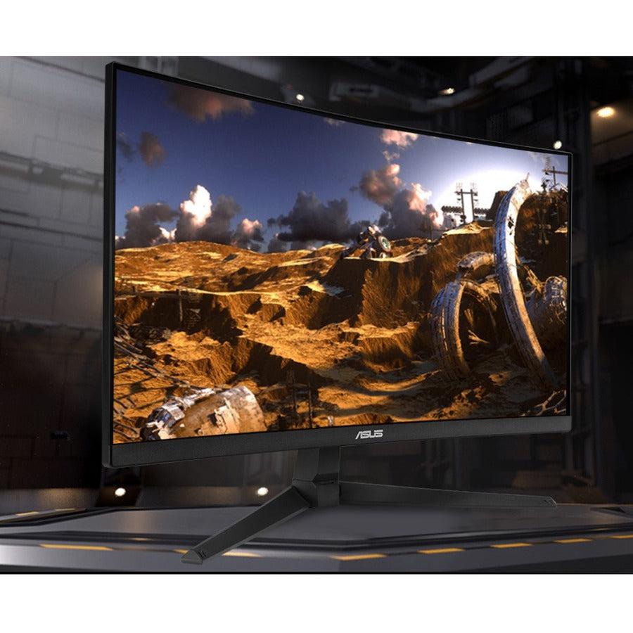 Asus Tuf Gaming Vg24Vq1B 23.8 Inch 3000:1 1Ms Hdmi/Displayport/Earphone Jack Led Non-Glare Curved Gaming Monitor W/ Speakers
