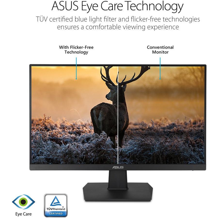 Asus VA24EHE 24 Class Full HD Gaming LCD Monitor - 16:9 - Black"
