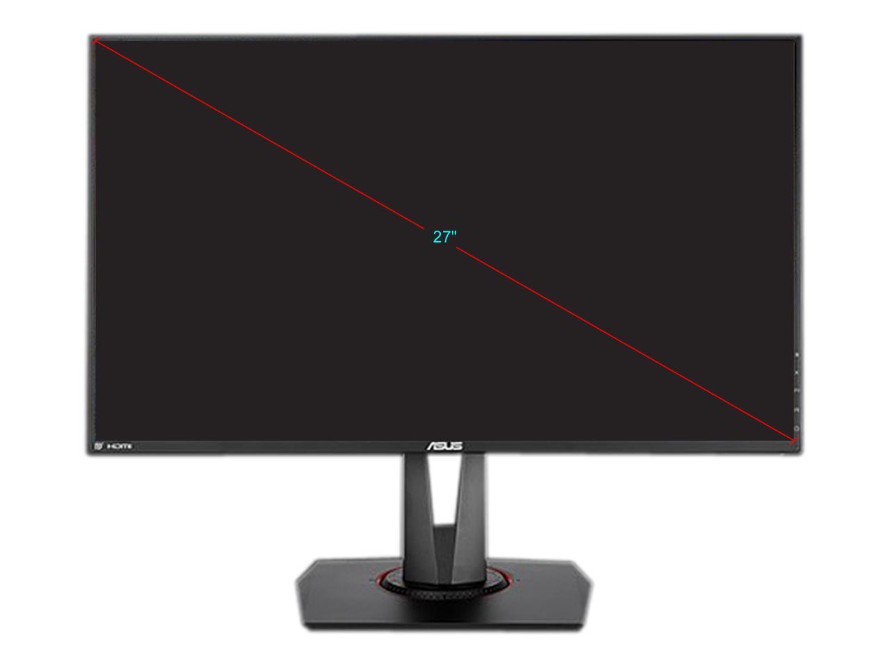 Asus Vg279Qm 27 Inch Widescreen 1,000:1 1Ms Hdmi/Displayport Led Lcd Monitor, W/ Speakers