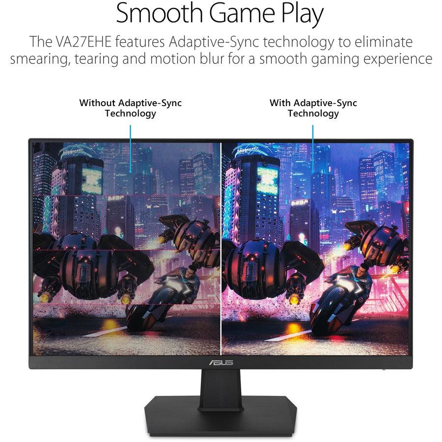 Asus Va27Ehe 27 Inch Wide Screen 5 Ms 100,000,000:1 Hdmi/D-Sub Ips Lcd Monitor(Black)