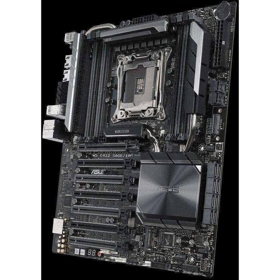 Asus WS C422 SAGE/10G Workstation Motherboard - Intel C422 Chipset - Socket R4 LGA-2066 - Intel Optane Memory Ready - SSI CEB