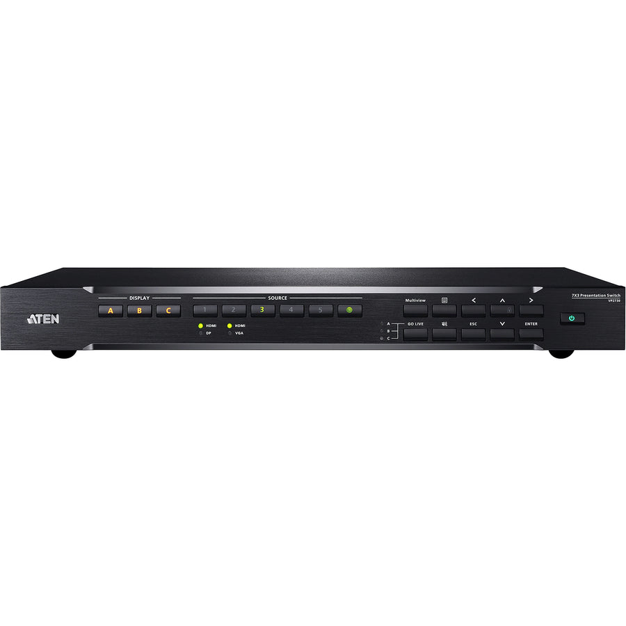 Aten VP2730 7 x 3 Presentation Matrix Switch with Streaming, HDBaseT-TAA Compliant