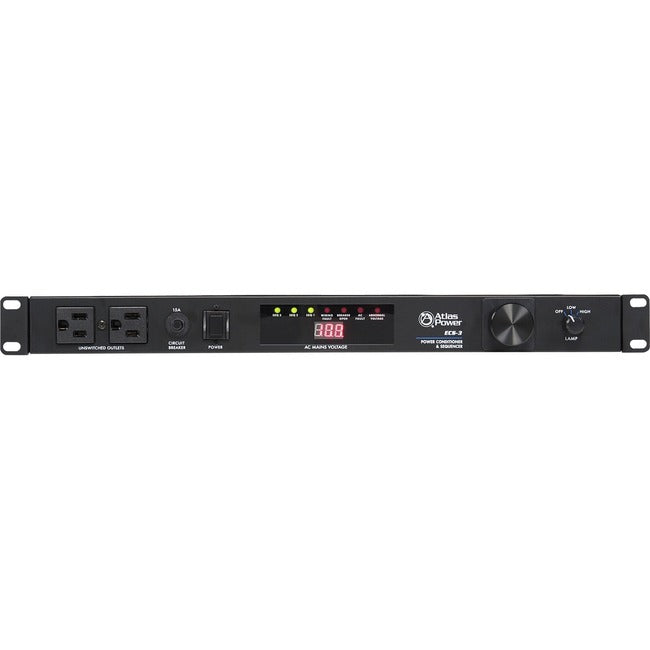 AtlasIED ECS-3 15A Power Conditioner & Sequencer - Rack Mount AC Power Distribution | Tecisoft