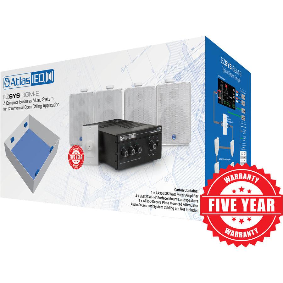 AtlasIED Speaker/Amplifier Kit EZSYS-BGM-S