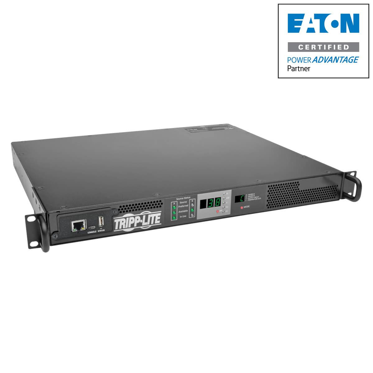 Automatic Transfer Switch PDU - 1U Metered Redundant Power | Tecisoft PDUMNH20HVAT