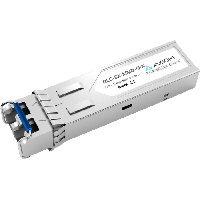 Axiom 1000BASE-SX SFP Transceiver w/ DOM for Cisco (5-Pack) - GLC-SX-MMD GLC-SX-MMD-5PK