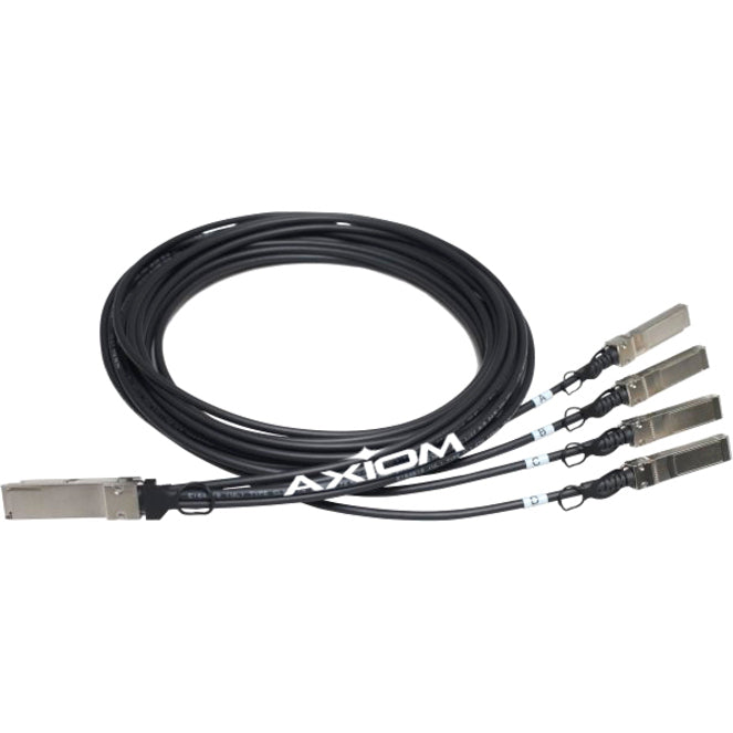 Axiom 40GBASE-CR4 QSFP+ to 4 10GBASE-CU SFP+ Passive DAC Intel Compatible 1m X4DACBL1-AX