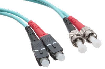 Axiom Axg96060 Fibre Optic Cable 12 M Sc St Ofnr Om3 Aqua Colour
