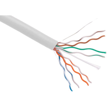 Axiom CAT6 23AWG 4-Pair Solid Conductor 550MHz Bulk Cable Spool 1000FT (White) C6BCS-W1000-AX