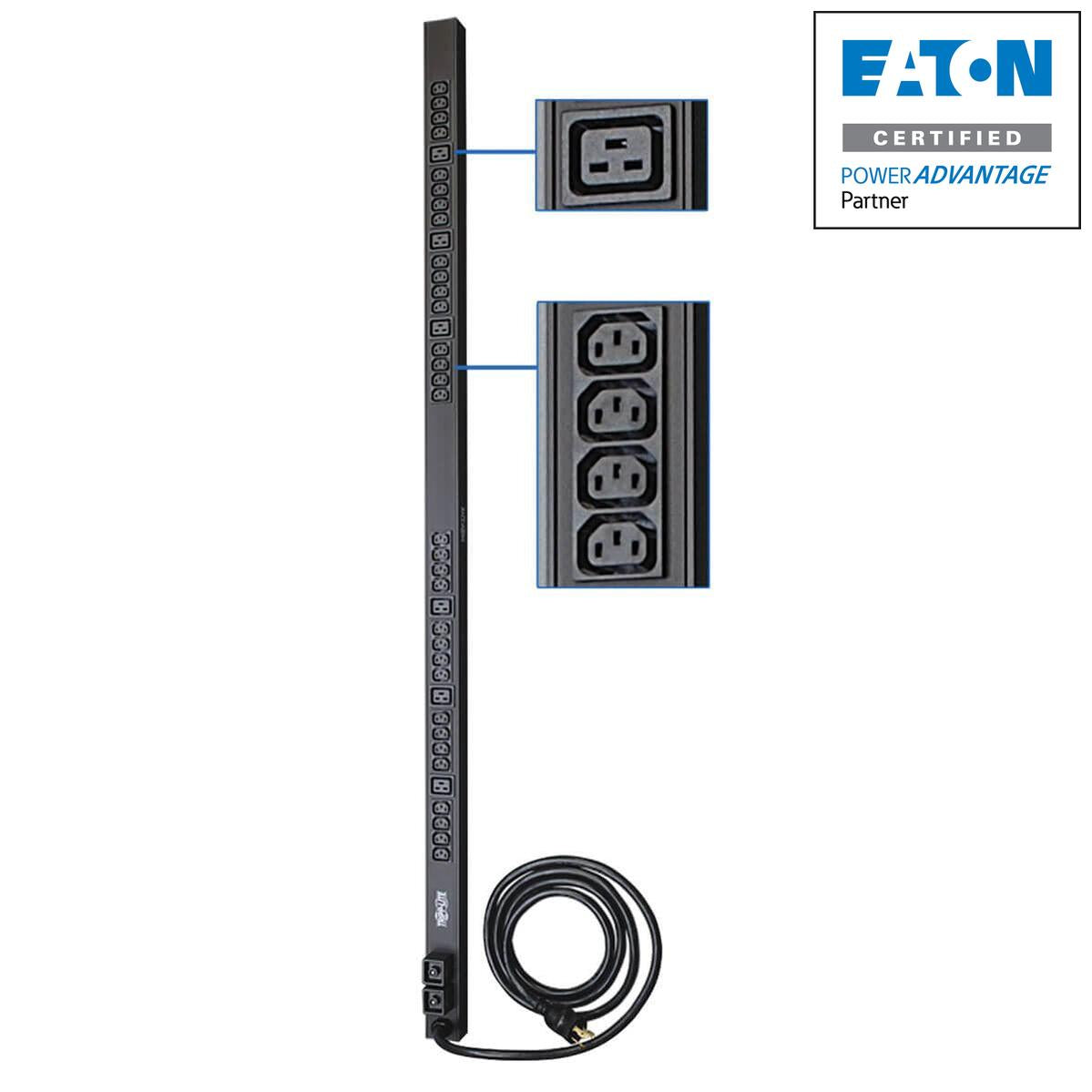 Basic PDU Power Distribution Unit - 5.5kW Vertical Single-Phase 208/230V | Eaton PDUV30HV