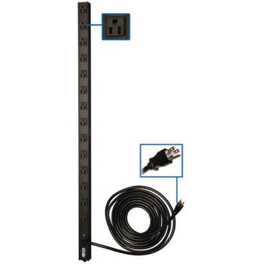 Basic PDU Vertical Mounting - Single Phase 120V 14 Outlet Power Distribution Unit | Tripp Lite by Eaton PDUV15
