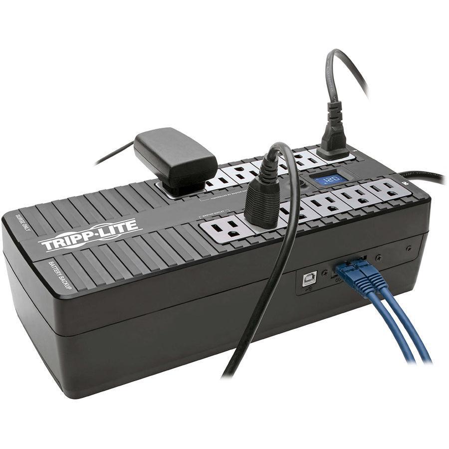 Battery Backup UPS - 850VA Energy-Saving Desktop Power Protection | TeCiSoft ECO850LCD