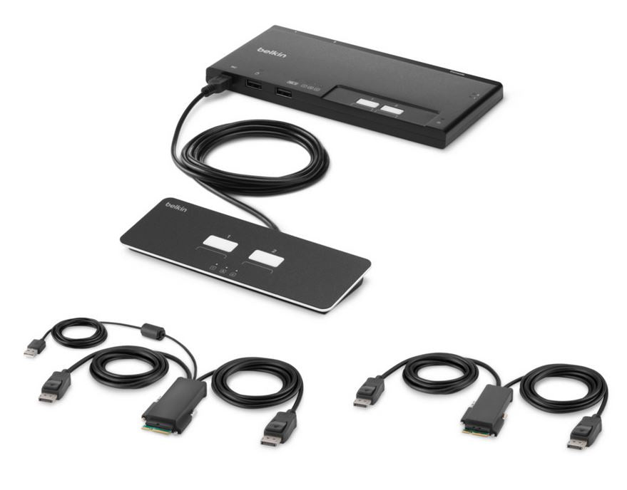 Belkin F1Dn202Mod-Pp-4 Kvm Switch Black