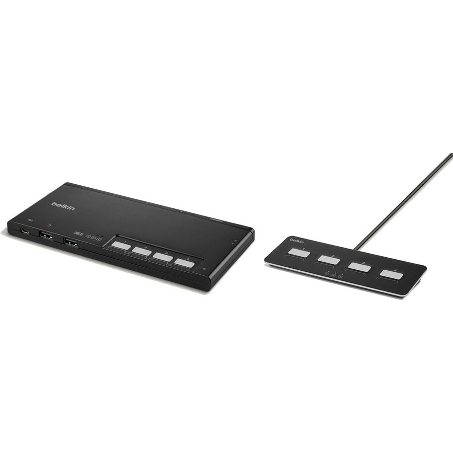 Belkin F1Dn204Mod-Pp-4 Kvm Switch Black