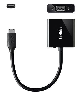 Belkin Mini Hdmi - Vga M/F Hdmi Type C (Mini) Black