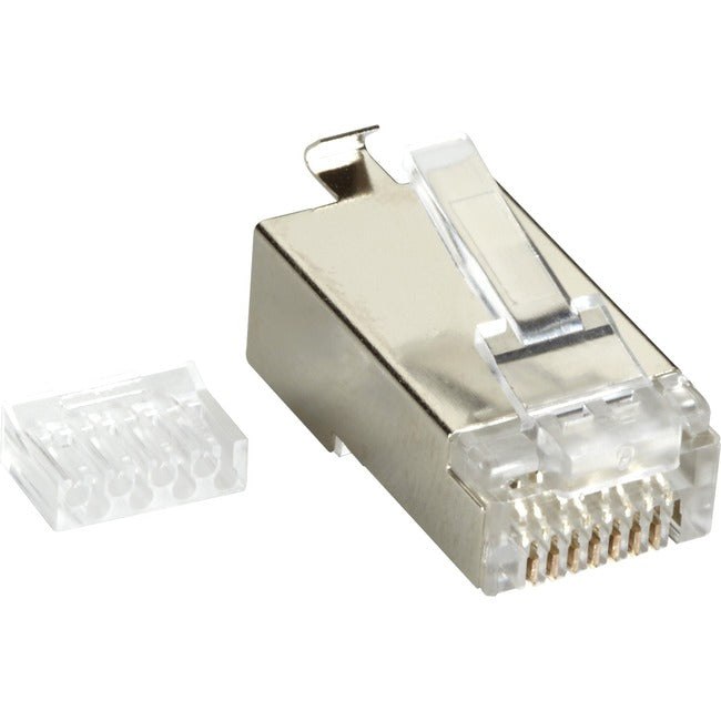 Black Box CAT6 Modular Plug Shielded RJ45 50-Pack FMTP6S-50PAK