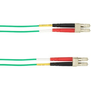 Black Box Colored Fiber OM4 50/125 Multimode Fiber Optic Patch Cable - LSZH FOLZHM4-002M-LCLC-GN