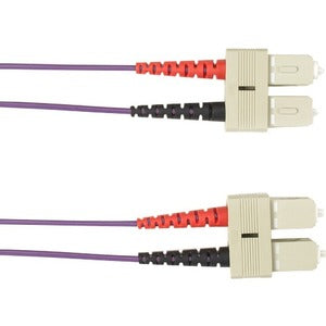 Black Box Colored Fiber OM1 62.5/125 Multimode Fiber Optic Patch Cable - OFNR PVC FOCMR62-007M-SCSC-VT