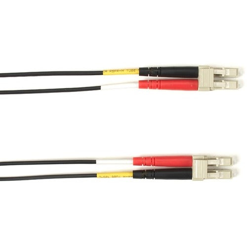 Black Box Fiber Optic Duplex Patch Network Cable FOCMP10-003M-LCLC-BK