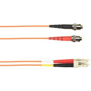 Black Box Fiber Optic Duplex Patch Network Cable FOCMRSM-002M-STLC-OR