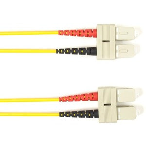Black Box Fiber Optic Duplex Patch Network Cable FOCMRSM-008M-SCSC-YL
