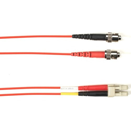 Black Box Fiber Optic Duplex Patch Network Cable FOCMP10-004M-STLC-RD
