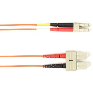 Black Box Fiber Optic Duplex Patch Network Cable FOCMP62-005M-SCLC-OR