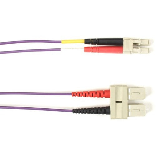 Black Box Fiber Optic Duplex Patch Network Cable FOCMR62-001M-SCLC-VT