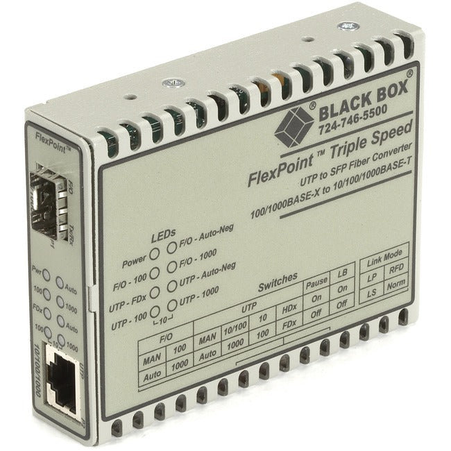 Black Box Flexpoint Lmc1017A-Mmst Transceiver/Media Converter