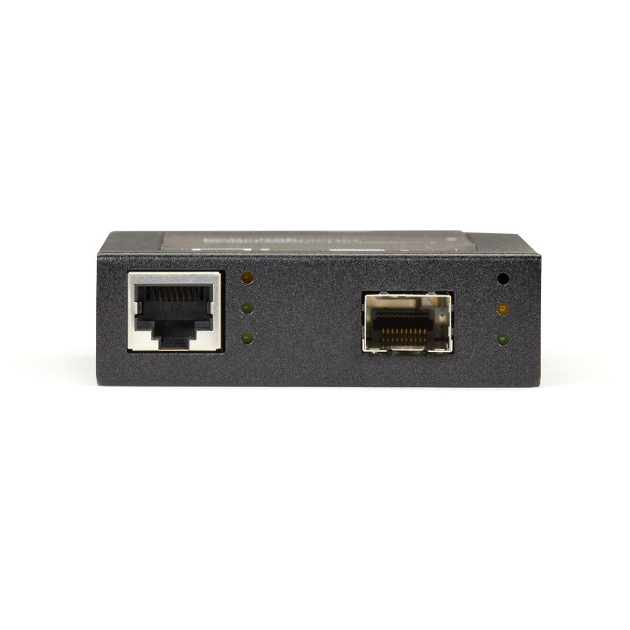 Black Box Gb ETH PoE+ MED CONV 10/100/1000-Mbps COP to 1000-Mbps FBR SFP LPS535A-SFP