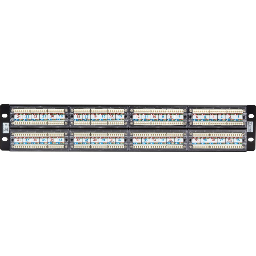 Black Box GigaTrue&reg; CAT6 Patch Panel - 2U, Unshielded, 48-Port JPM612A-R8
