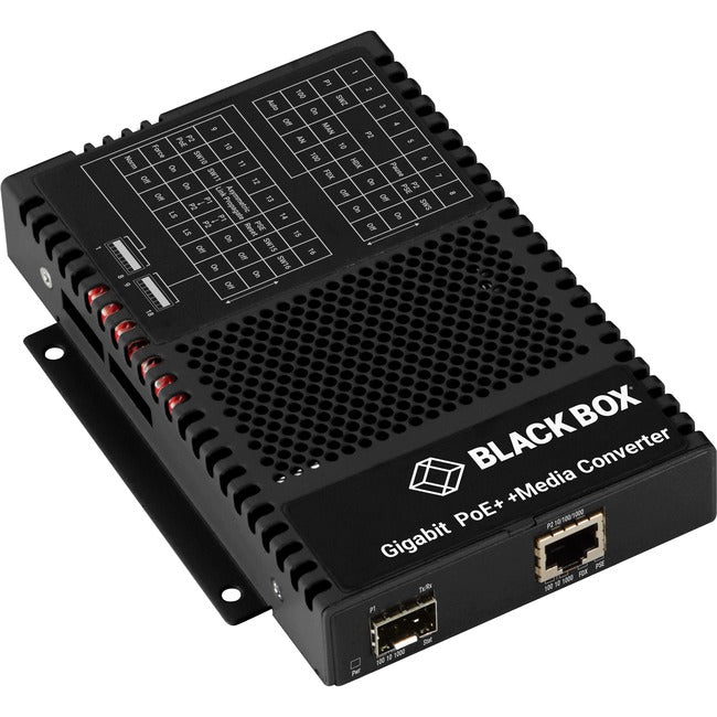 Black Box Gigabit Ethernet PoE++ Media Converter - Fiber SFP Network Equipment | TeciFast LGC5600A