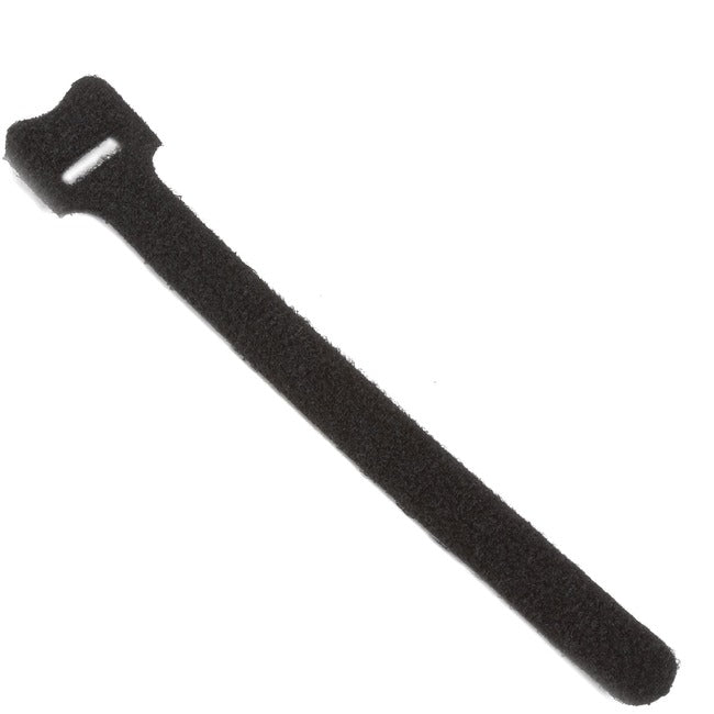 Black Box Hook And Loop Cable Wrap - 1/2" X 6" , Black, 10-Pack