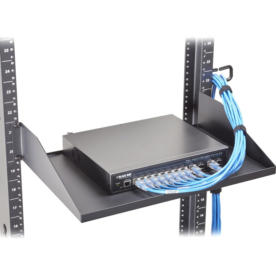 Black Box IT Rackmount Shelf - Fixed, 2U, 19 RMTS00