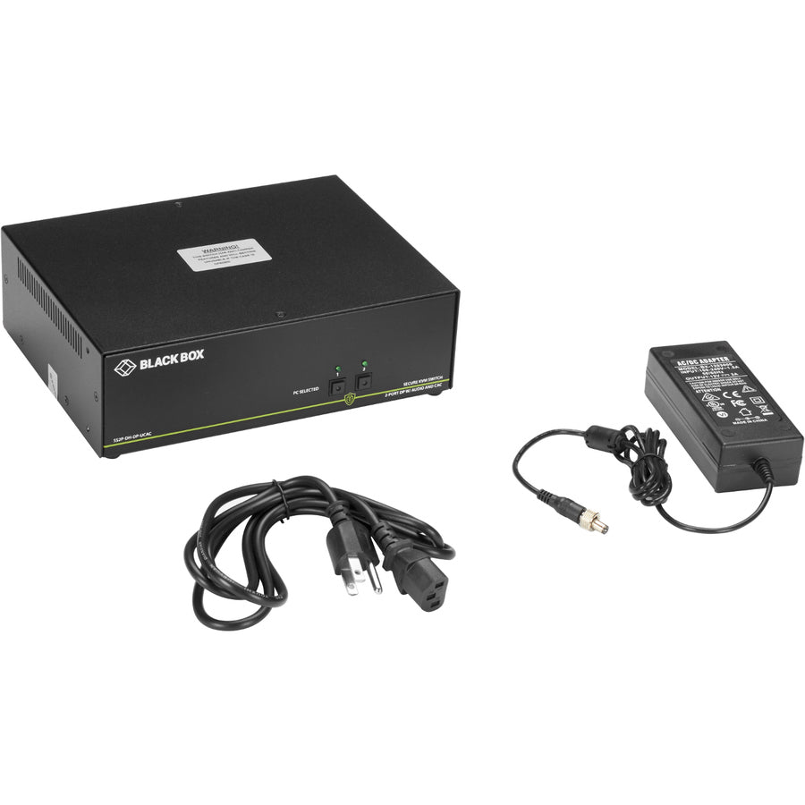 Black Box KVM Switchbox with CAC SS2P-DH-DP-UCAC