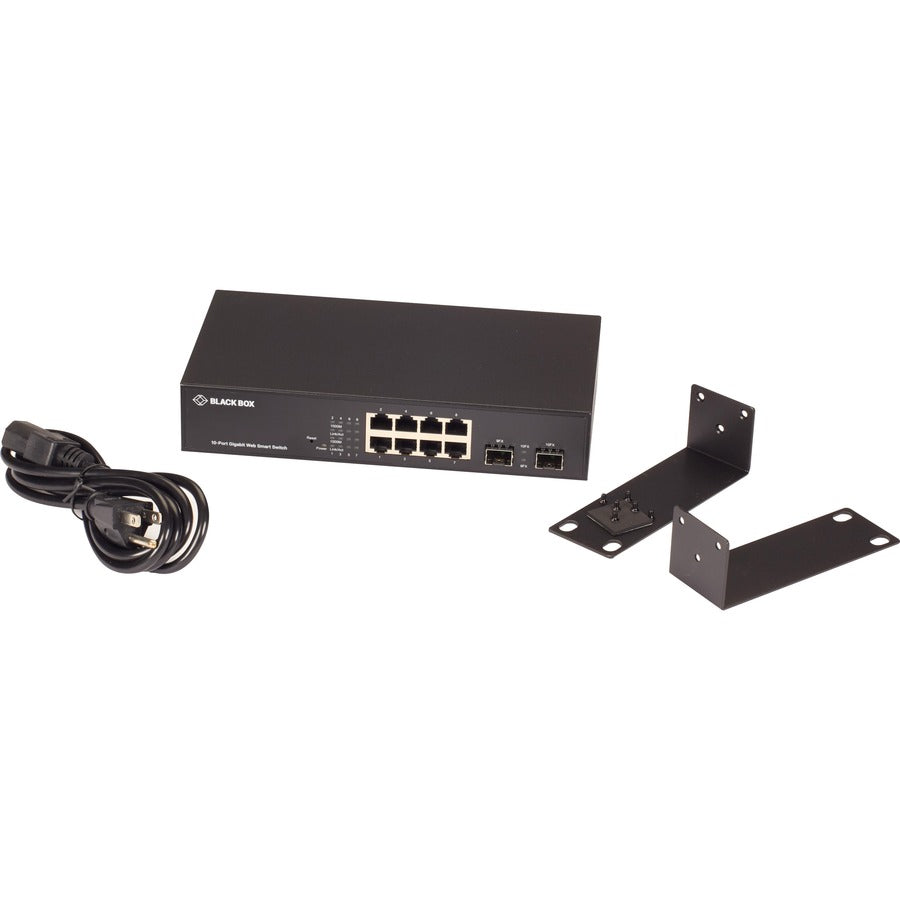Black Box LGB700 Series Web Smart Gigabit Ethernet Switch - SFP, 10-Port LGB710A