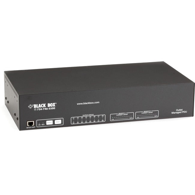Black Box MPSH16-D20-120V Outlet-Managed PDU - 120V Rack Mount Power Distribution | TecISoft