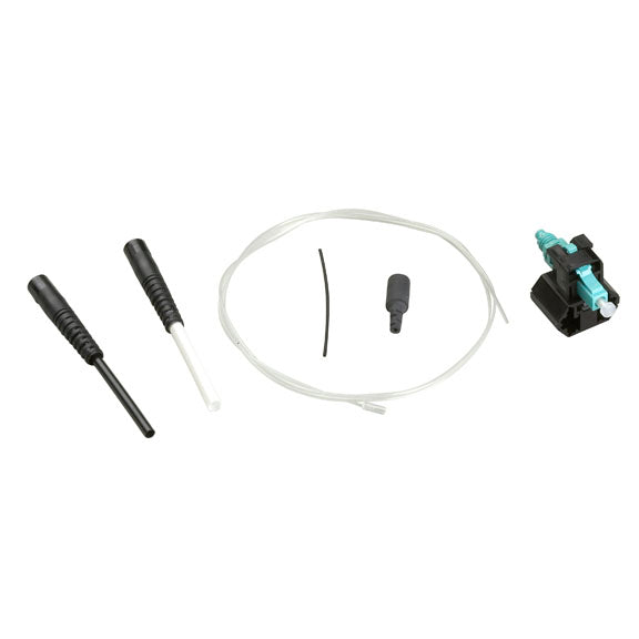 Black Box OM3 50-Micron Multimode Pre-Polished Fiber Connector - LC, Aqua, 6-Pack PP-LC-50MM-10G-6PAK
