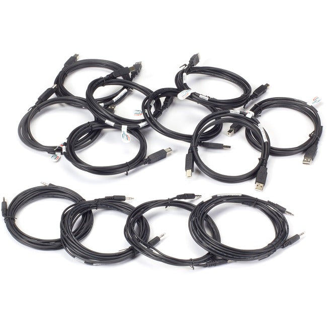 Black Box Secure Secure KM Cable Kit with CAC, 6-ft. (1.8-m) SKVMCBL-KM-6C