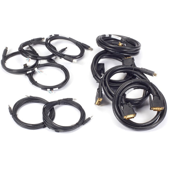 Black Box Secure Secure KVM Dual-Head DVI-I Cable Kit with CAC - 10-ft. SKVMCBL-DHDVI-10C