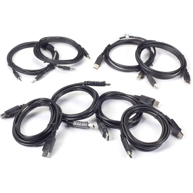 Black Box Secure Secure KVM Dual-Head DisplayPort Cable Kit - 6-ft. SKVMCBL-DHDP-6