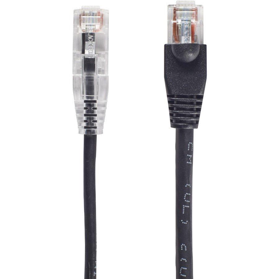 Black Box Slim-Net Cat.6a UTP Patch Network Cable C6APC28-BK-01