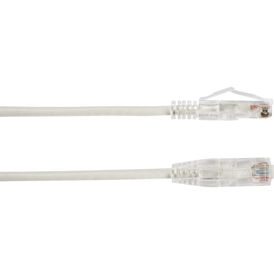 Black Box Slim-Net Cat.6a UTP Patch Network Cable C6APC28-WH-01
