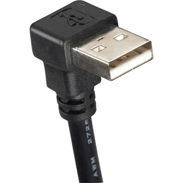 Black Box USB 2.0 Cable - Type A Male (Right Angle) to Type A Female, 4-ft. (1.2-m) USBR08-0004