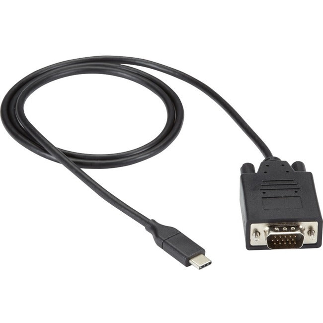 Black Box USB-C to VGA Adapter Cable, 1080p HD, 3ft VA-USBC31-VGA-003