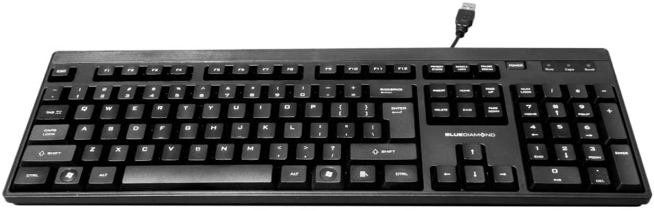 Bluediamond Gdkb01 Connect Basic, English Usb Keyboard - For Pc - Spill Proof - Easy Connect And Use - Ergonomic
