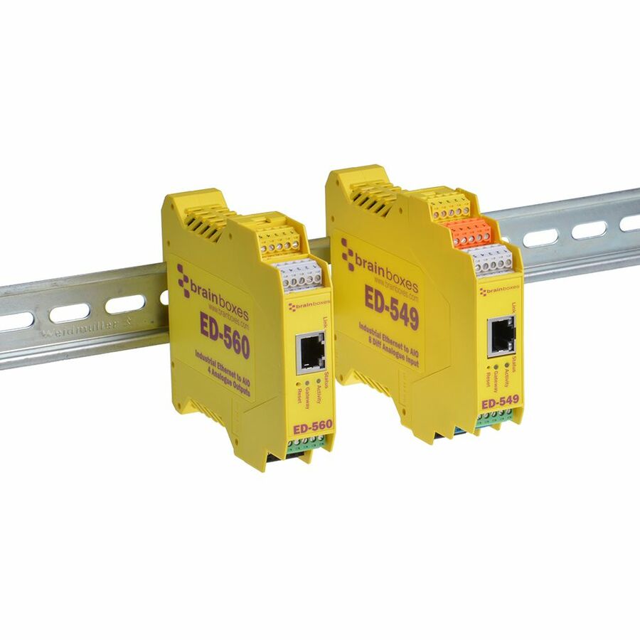 Brainboxes - Ethernet to 4 Analogue Outputs + RS485 Gateway ED-560